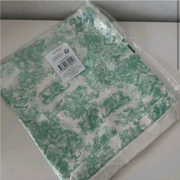 Christian Dior Green TOILE DE JOUY Linen Canvas-Tote NWT - Picture 6 of 7